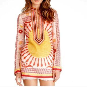Tory Burch Spring Tunic Giverny Engineer Bead Voile